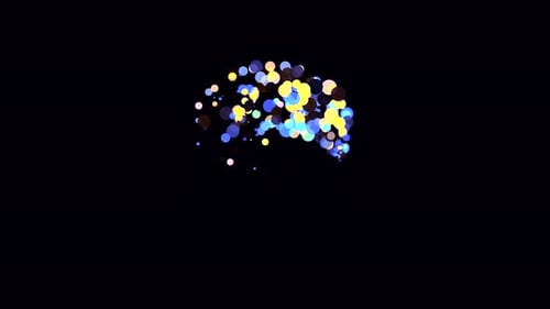 Abstract Colorful Particle Swirl Animation