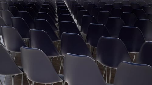Empty Chairs in the Hall Empty Movie Theater