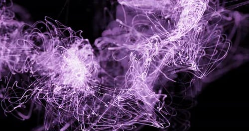 Abstract Fluid Purple Light Trails Background