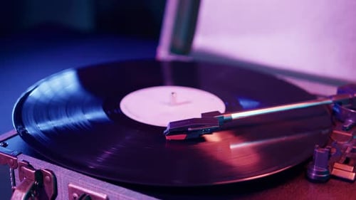 Vinyl Record Closeup