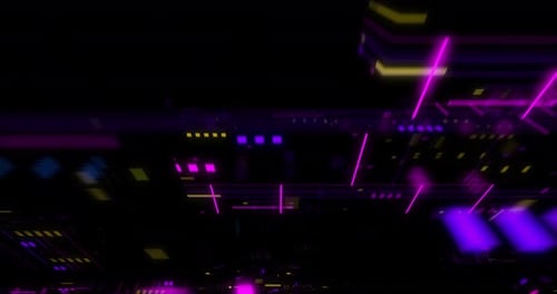 Vuele sin problemas a través de circuitos abstractos con fondo de cuadrícula digital