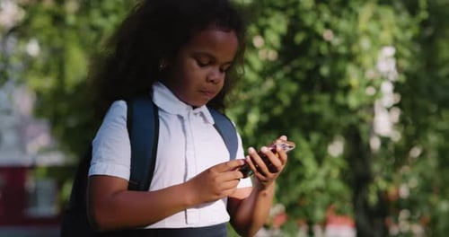 Girl with Smartphone