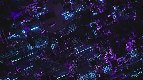 Contexte abstrait de Big Data futuriste de haute technologie