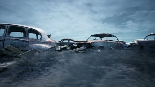 Dump of Old Rusty Cars