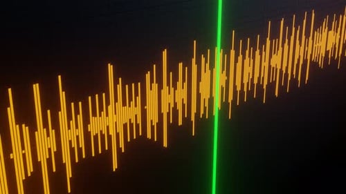 Timeline. Sound wave.