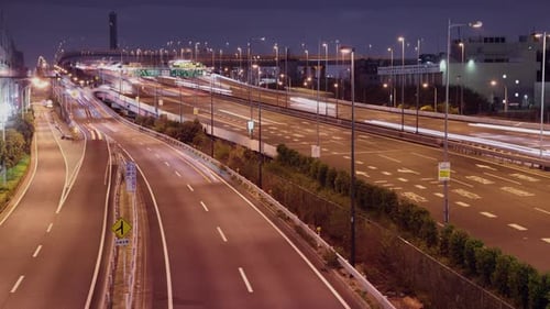 Tokyo Traffic Freeway Time Lapse