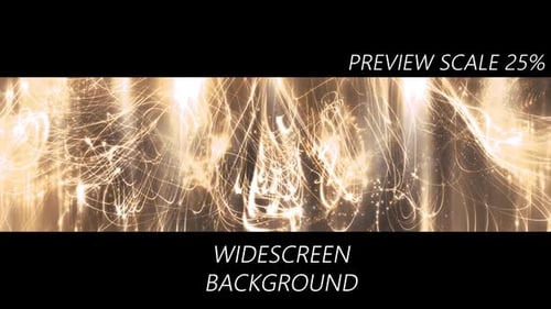 Elegant Golden Sparkle Trails Abstract Dynamic Background