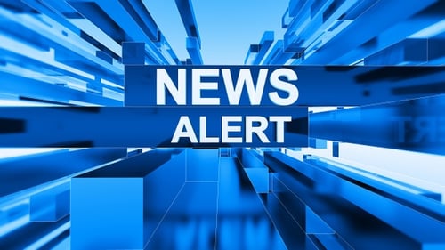 Blue Geometric News Alert Title Reveal