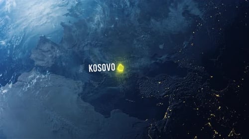 Global Earth Zoom to Country Location Reveal