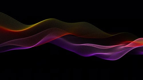 Fluid Particle Wave Abstract Background Animation