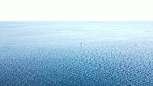 Fishing boat in the middle of the sea