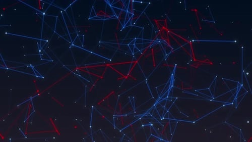 Futuristic Abstract Network Connection Background