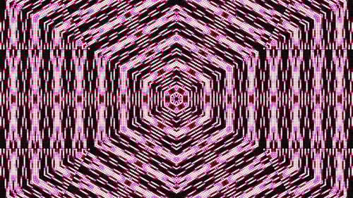 Abstract Geometric Hexagon Dot Pattern Animation Loop