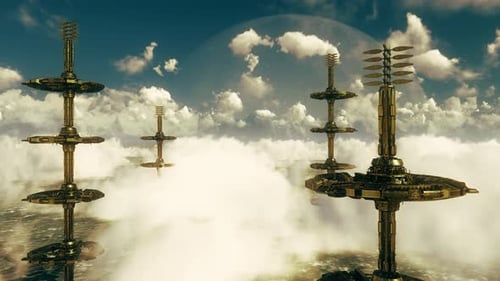 Futuristic Meteo Stantion