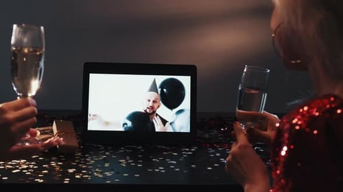 Equipe de celebração online da festa Corporativo virtual