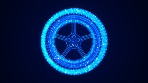 Holograma 3D de neumáticos de carretera