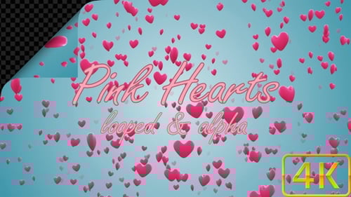 Animated Pink Hearts for Celebrations and Romance