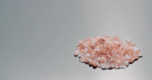 Pile of Himalayan Pink Salt Close Up