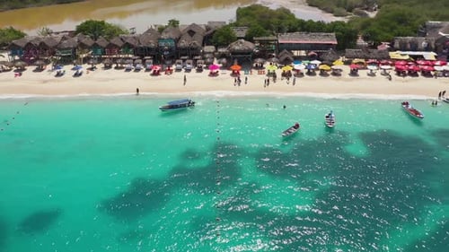 Panorama Landscape of Caribbean Beach
