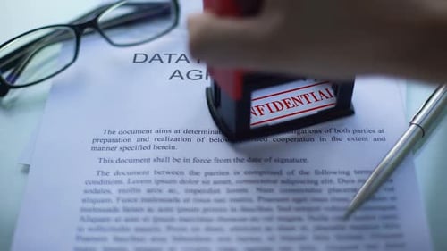 Confidential Stamp on Data Processing Agreement