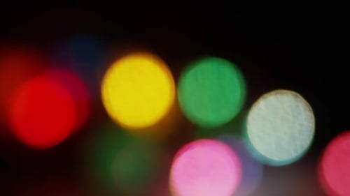 Abstract Colorful Lights Bokeh Background