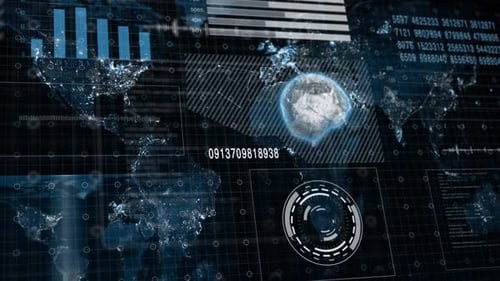 Futuristisches Element der Bewegung der digitalen Technologie