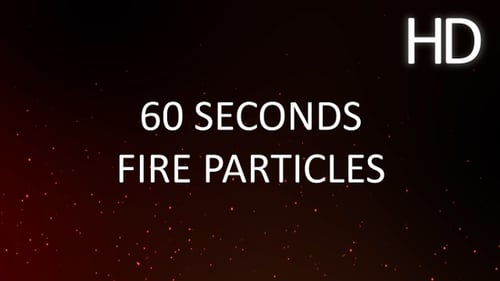 Dynamic Glowing Fire Particles Background Loop