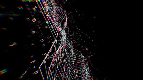 Bunter digitaler abstrakter Hintergrund