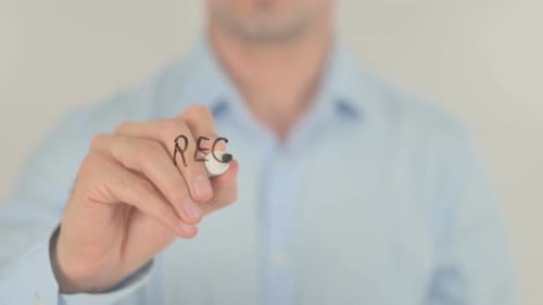 Hand Writing Recipe for Success on Glass