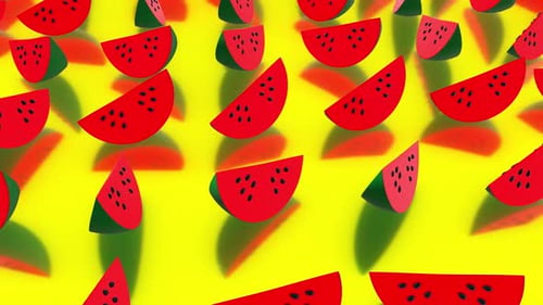 Watermelon Slices 4k