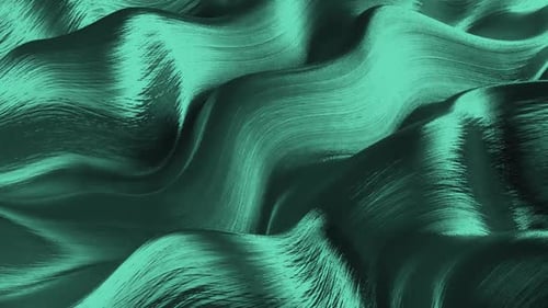 Brush 3D Wave Loop Cyan