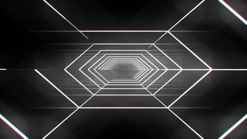 Neonweißes Licht Vj Loop Hintergrund