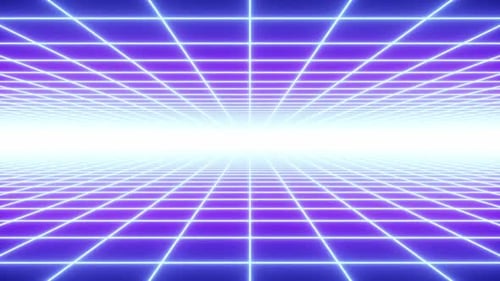 Bucle de rejilla doble Retrowave 4k