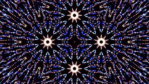 líneas coloridas ondas brillantes fondo en forma de flor caleidoscopio abstracto