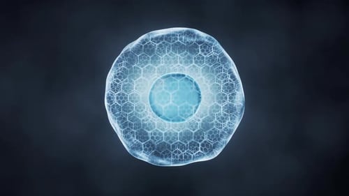 Biological cell with thin film