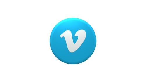 Bunter Kreis Social Media 3D Icon Vimeo