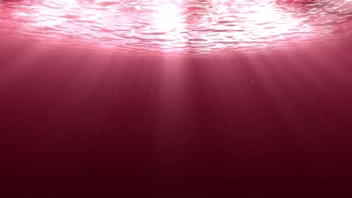 Rote Unterwasserlichtstrahlen