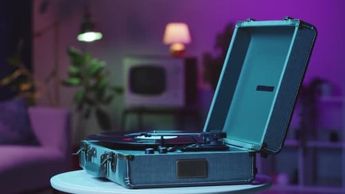 Vinyl Record Closeup