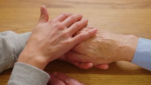 Comforting Touch: Hand Holding for Elderly Support