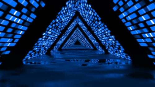 Fundo de triângulo azul