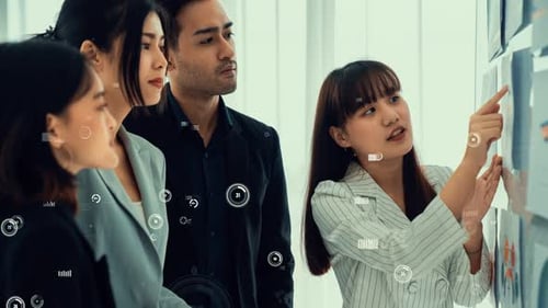 Team Collaboration in Modern Office Setting