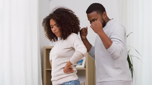 Couple Dancing Together at Home