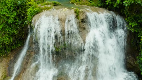 Beautiful Tropical Waterfall Philippines Cebu