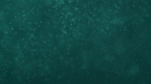 Abstract Shot of Tiny Air Bubbles Floating in Water