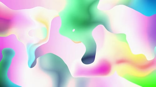 Dynamic Fluid Abstract Shapes Colorful Morphing Background
