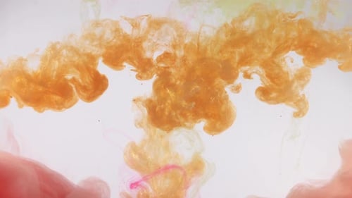 Ink Water Drops Smoke Background Drop Color Explosion Logo Reveal 4