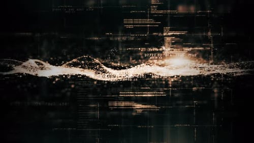 Futuristische Datenmatrix-Simulation HUD-Hintergrund 10
