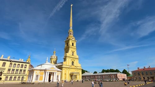Square with a Temple a Church