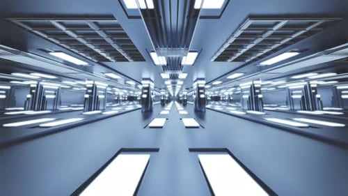 3D Rendering, visualization of a science fiction spaceship