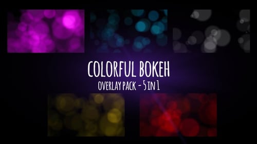 Colorful Bokeh Light Overlays Pack